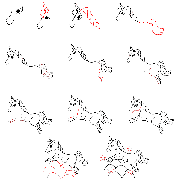 how to draw unicorns